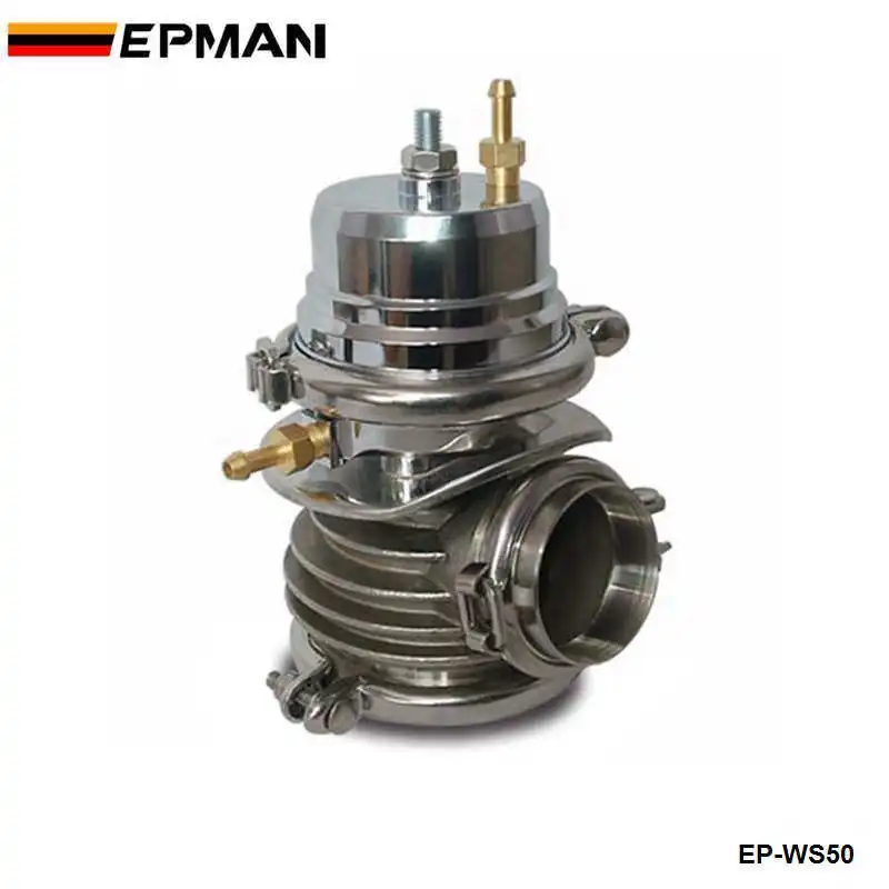 

50MM Vband Flange External Mounted Turbo Charge Wastegate Kit silver EP-WS50