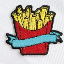 Французский картофель фри на заказ вышитые рокер на нашивка на одежду куртка Байкер матерчатая заплата жилет куртка шляпа сумка