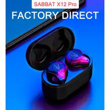 SABBAT X12pro Беспроводные Bluetooth 5,0 двусторонние звонки в ухо спортивные наушники
