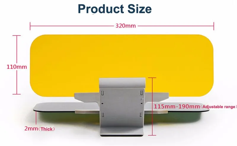 HuiER автомобильный солнцезащитный козырек Авто день и ночь анти-солнце и анти-ослепляющее автомобильное видение зеркало прозрачный вид ослепительные стеклянные очки для автомобилей Солнцезащитный козырек