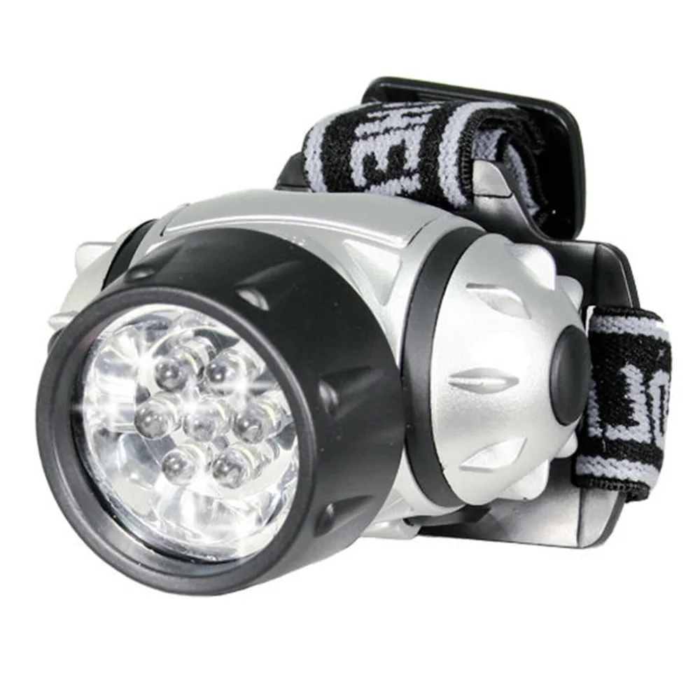 7 LED Adjustable Headlamp Long Lasting Convenience Bulbs Hands Free