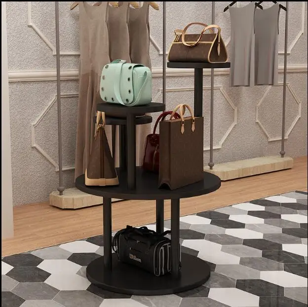 

Creative circular running table European clothing store zhongdao display shelf women's shoes boutique display table