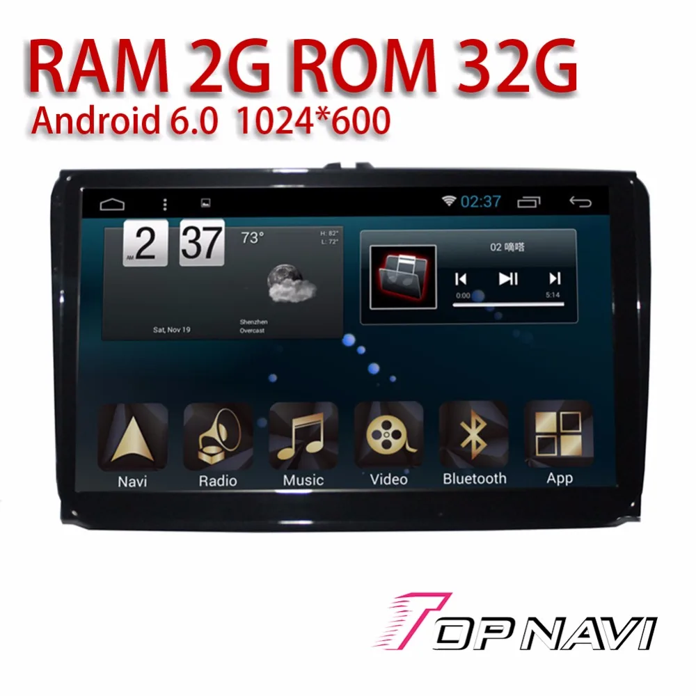 Car Media Players for VW Universal 9'' Android 6.0 Topnavi Car