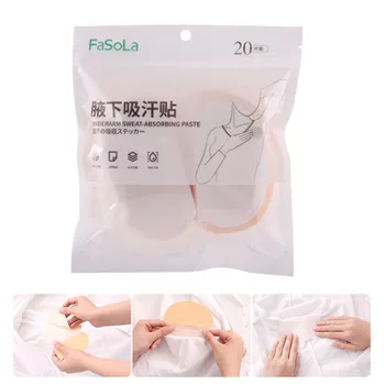 

20 Pcs Underarm Sweat Pad Stickers Fight Hyperhidrosis Armpit Sweat Absorb Guard 11.3cmx12.3cm Sweat Pad Sticker