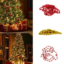 Рождественская елка, цепочка из бисера, декоративный подарок, подвесные цепочки, гирлянда для рождественские украшения, дерево, украшения для дома