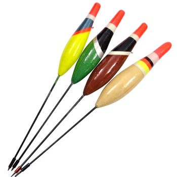 

FISH KING Brand 10PCS/lot 2g 3g 4g 5g Paulownia Wood Fishing Float Carp Fishing Flotador Peche Boyas Pesca Acesorios Tackle