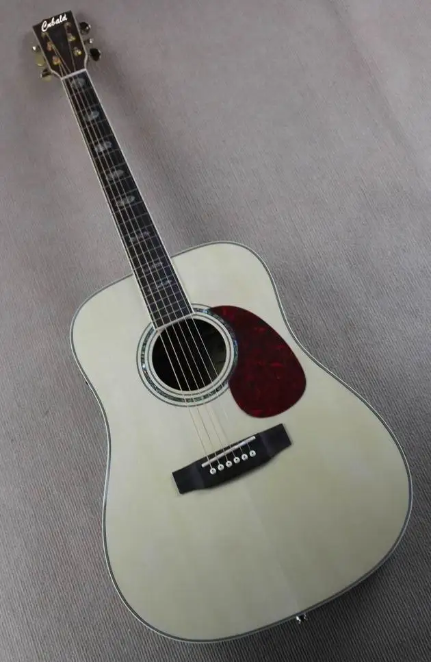 

Wholesale new Cnbald 41# acoustic electric guitar abalone with fish-man in natural 141105