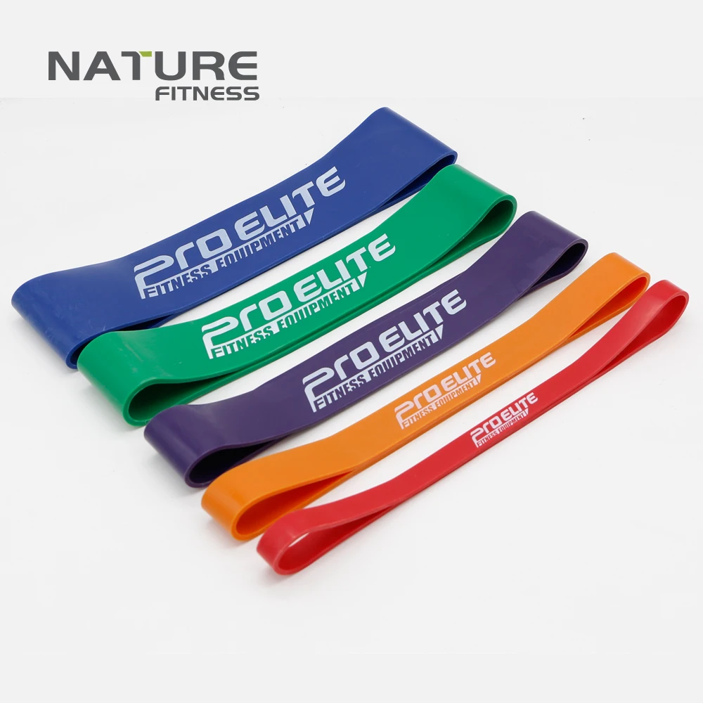 Nature Latex Resistance Bands Set of 5 Color in Strength Training