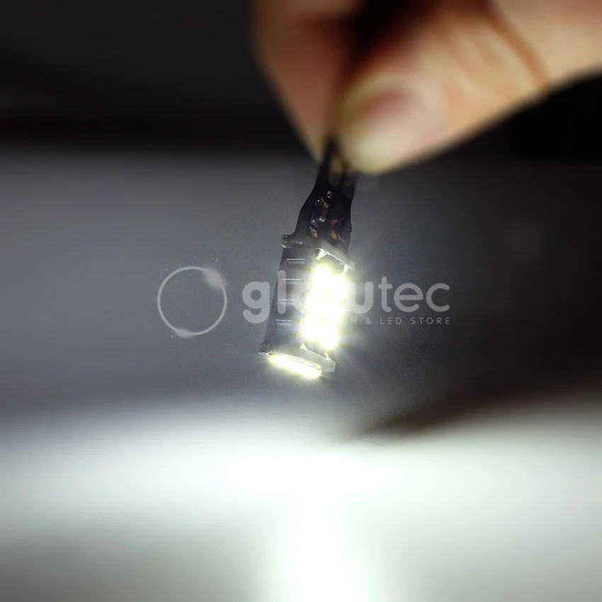 2pcs New T15 15SMD 7.5w W16W LED Light Car LED NO ERROR Back UP light rear Lamp white Car styling GLOWTEC
