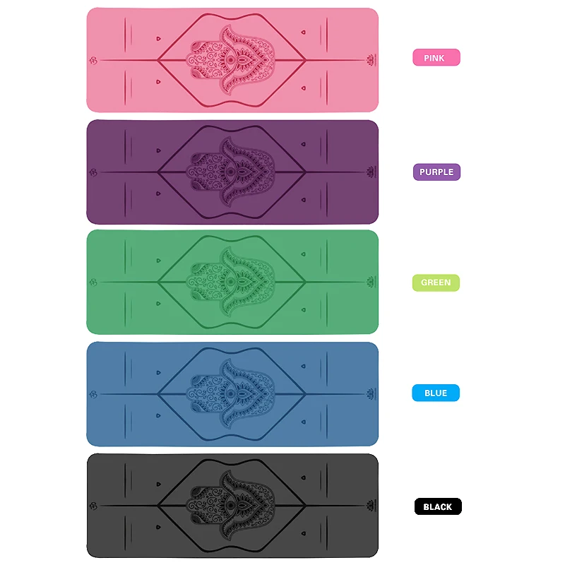 yoga mat with lines