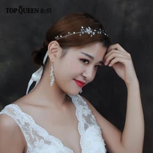 TOPQUEEN HP160 ручной работы со стразами и кристаллами Свадебные аксессуары для волос украшения для волос Новые Вечерние Модные женские Вечерние Элегантные украшения