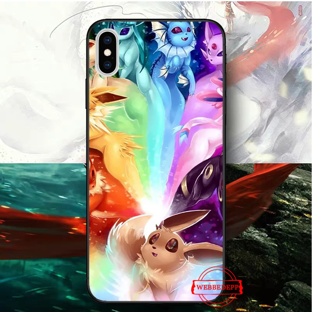 Мультяшные Покемоны eevee pika силиконовый мягкий чехол для iPhone 5 SE 5S 6 6S Plus 7 8 11 Pro X XS Max XR - Цвет: 9