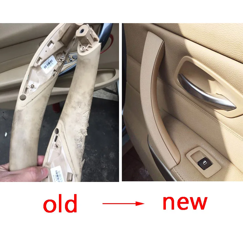 내부 도어 핸들, BMW 3 시리즈 2005 2006 2007 2008 2009 2010 2011 2012 E90 E91 316 318 320 325 328 330 335 그레이 베이지 블랙
