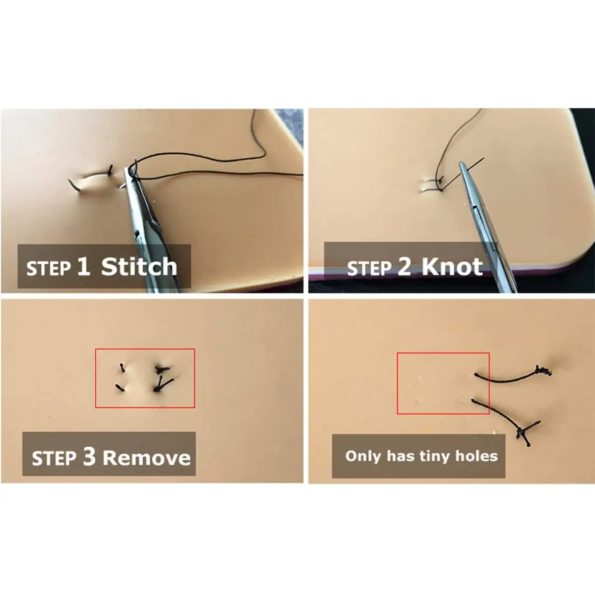 15X11X1,1 см, хирургический шов, тренировочная модель кожи, силиконовая имитационная модель кожи, школьная образовательная медицинская поставка, новинка