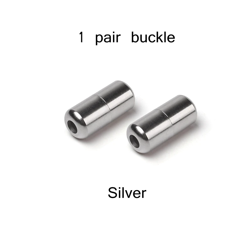 2pcs Silver Новые полукруглые Шнурки Кроссовки без галстука шнурки Быстрый эластичный фиксирующий башмак шнурки дети взрослые женщины мужчины обувь кружева струны - Цвет: 2pcs Silver