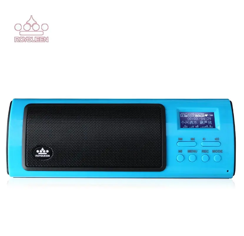 High Quality Mini Card Portable Speaker LCD Display Shows Lyrics FM