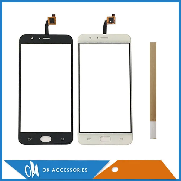 

Black White Color 5.5" For Vertex Impress Fortune Touch Screen Digitizer Glass Panel With Tape