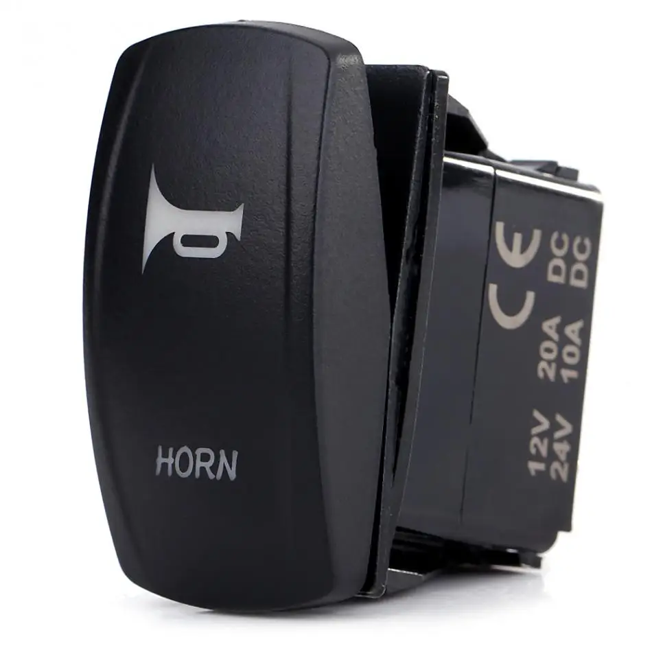 

12V-24V 3 Pin Horn On-Off Rocker Toggle Switch for Car Caravan RV Boat Marine Car Rocker Switch