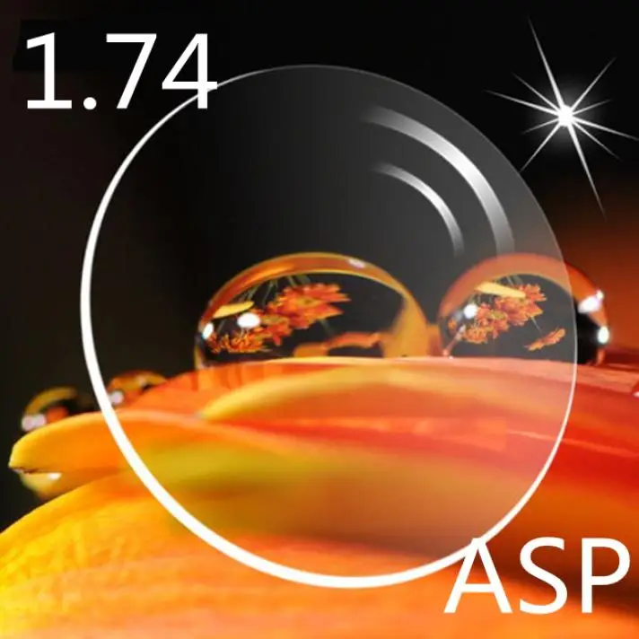

2.4.1stock 1.74 ASP Single Vision Lens(prescription eyeglasses lens) super high index