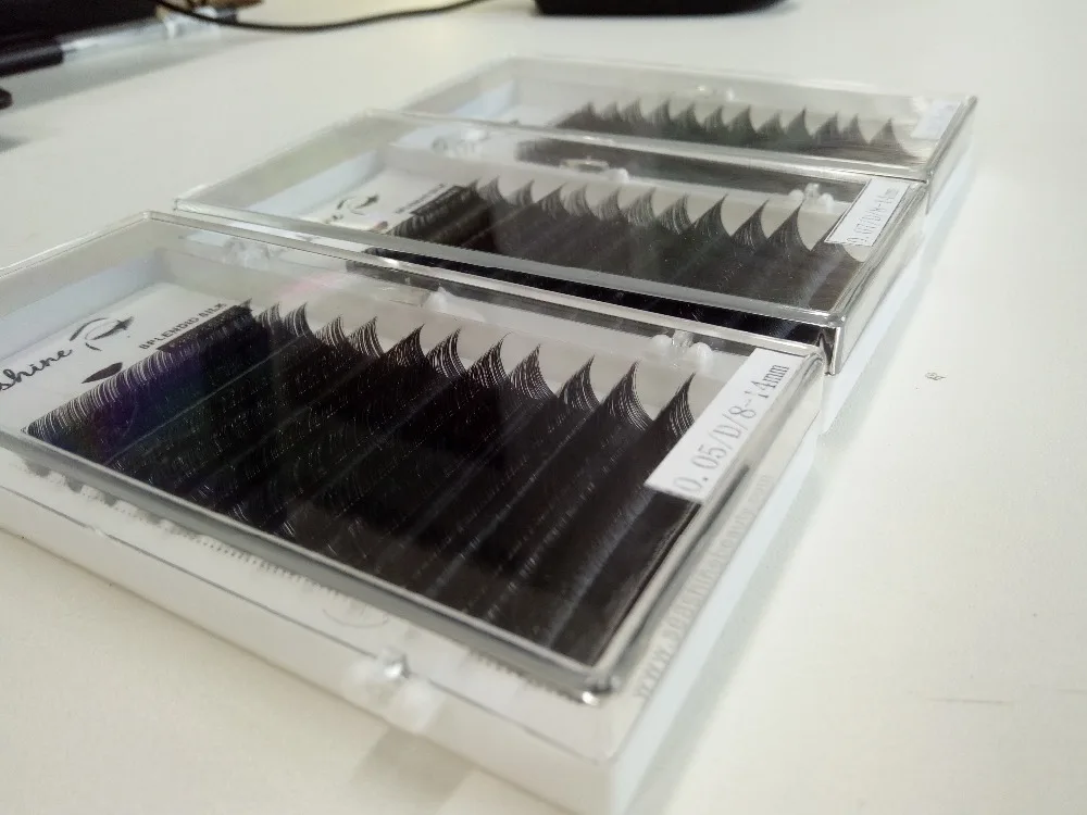 10trays/lot package sale Mix eyelash extension C/D/L curl Individual