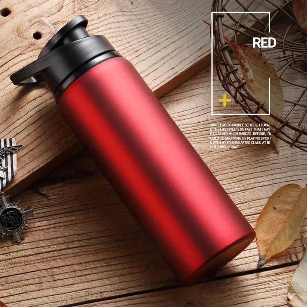 Stainless Steel Travel Bottle Sports Water Cup Straight Drink Bicycle Kettle Outdoor Sports Pot Stainless Steel Water Bottle Y1