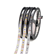 1 rulo 5M 300 LED şerit ışık 5630 5050 2835 3528 SMD 12V 60LEDs/M RGB LED lamba bant tatil dize noel dekorasyon ışıklandırma