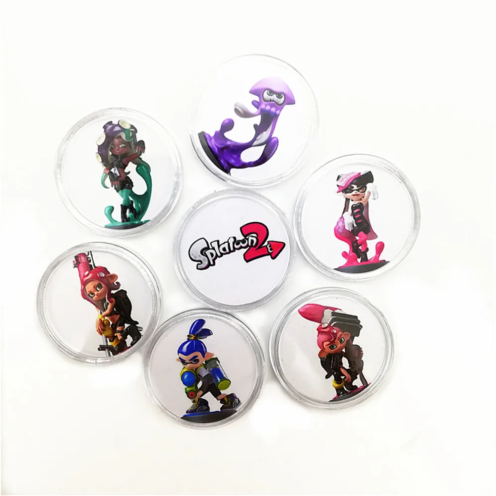 

16pcs/lot New Full Set NFC Splatoon 2 Game Card Of Amiibo Card NTAG215 Sticker Printed Collection Coin Card Tag