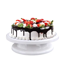 28 см вращающаяся подставка для торта пластиковый нож для теста декоративный крем Поворотная подставка для пирожных поворотный стол инструмент для украшения торта