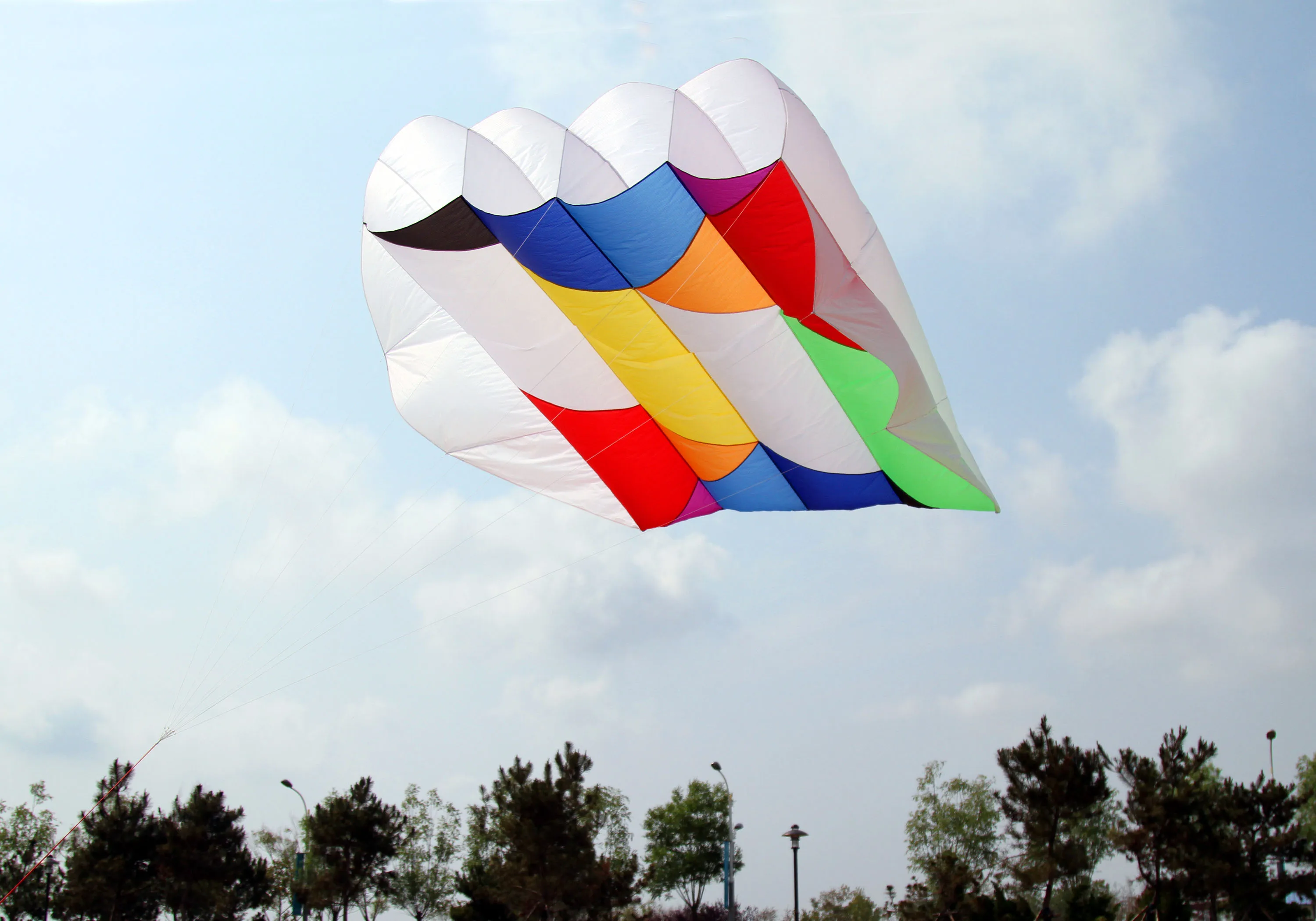 fishing led string kiting soft power vlieger big kite flying pipa