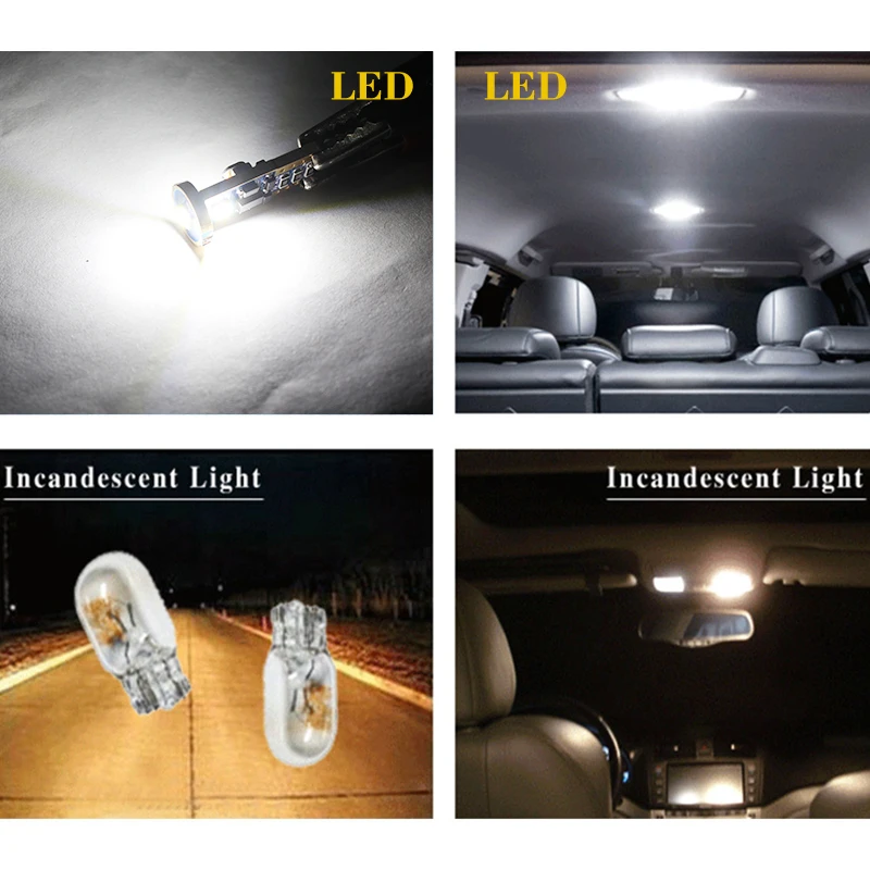 T10 светодиодный Canbus W5W 3030 3SMD светильник Автомобильный с индикатором лампа для