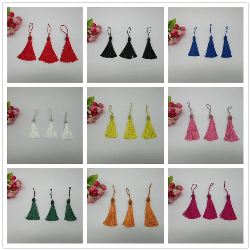 YY-tesco 50PC/lot 14CM Tassel DIY Pendant Jewelry Bracelet Key Making Fringe Trim Craft Tassels Sewing Accessories | Дом и сад