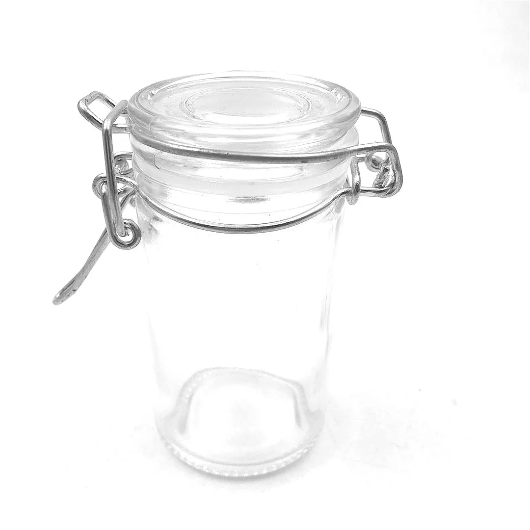 Buy High Sealed Tobacco Storage Box Silver Glass