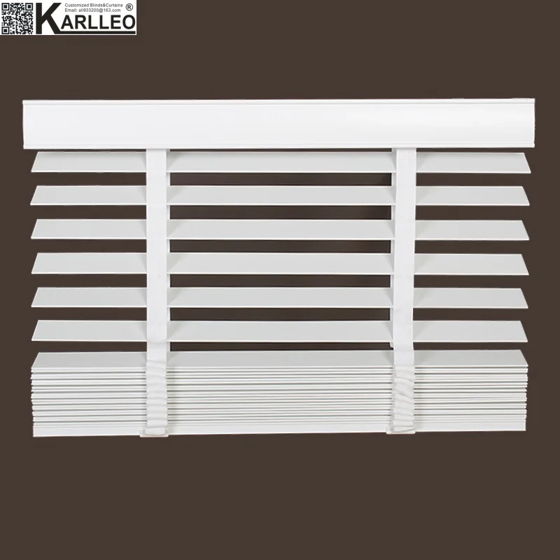 

2'' Timber Real BassWood Venetian Blinds Curtain (Ladder) Manual or Electric Controls Customize Size