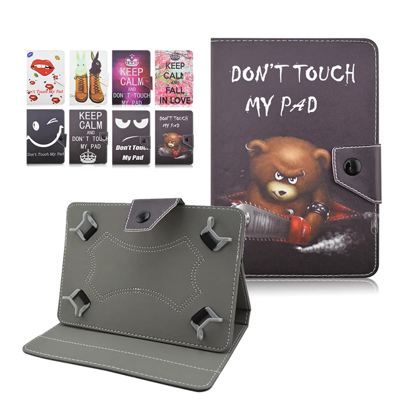 

10.1'' Printed case Universal Leather Tablet Case For Digma Plane 10.4 10.1 inch 10 inch Tablet Stand case+3 Gifts KF492A