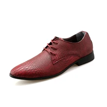 Schlangenhaut prasseln herren lederschuhe snake-grain muster partei schuhe für mann grün orange weinrot casual cobra oxfords schuhe