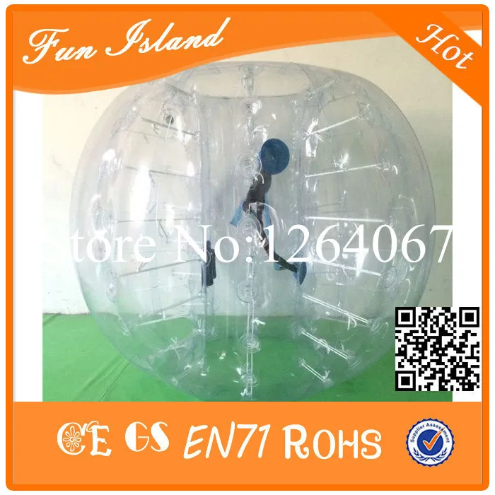 Бесплатная доставка 1.5 м Диаметр ТПУ надувные шары для людей, Бампер шары, пузырь Футбол мяч