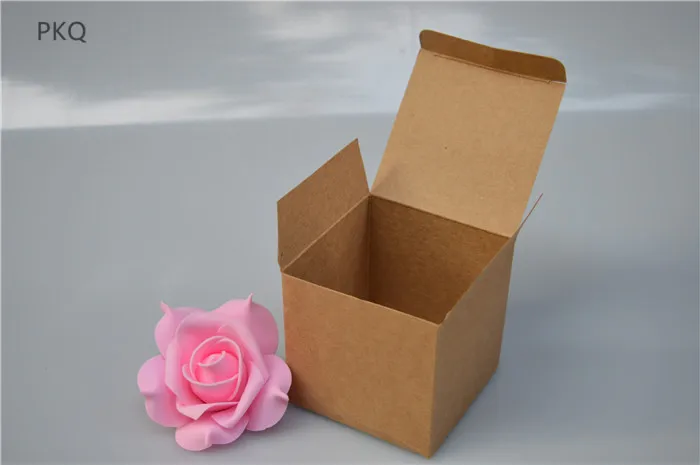 5 шт. Kraft Бумага коробка для ювелирных изделий свадебной коробка конфет белый картонной упаковки Малый мыло в упаковке упаковочная картонная коробка