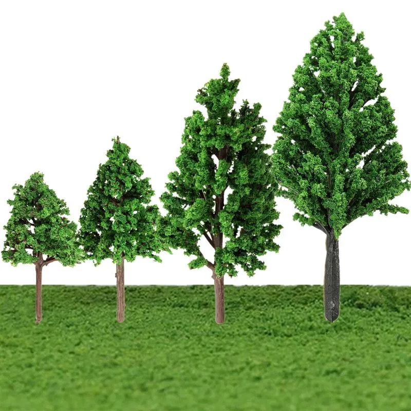 JIMITU 5 шт./компл. пластиковые миниатюрные модели деревьев для строительства поездов макет железной дороги пейзаж аксессуары игрушки для детей