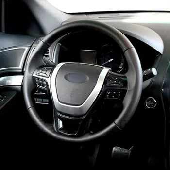 

Brand New For Ford Explorer 2011-2018 1PC High Quality ABS Chrome Car Steering Wheel Cover Trim Car Styling Accessories