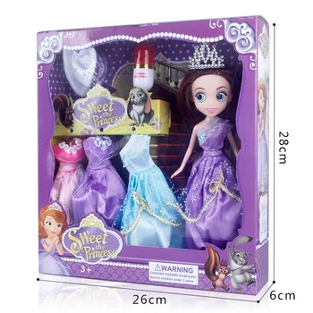 

6 Color DIY Princess Dolls Toys for Girls with Accessories Clothes Moveable Joints Fashion Doll Christmas Birthday Gifts
