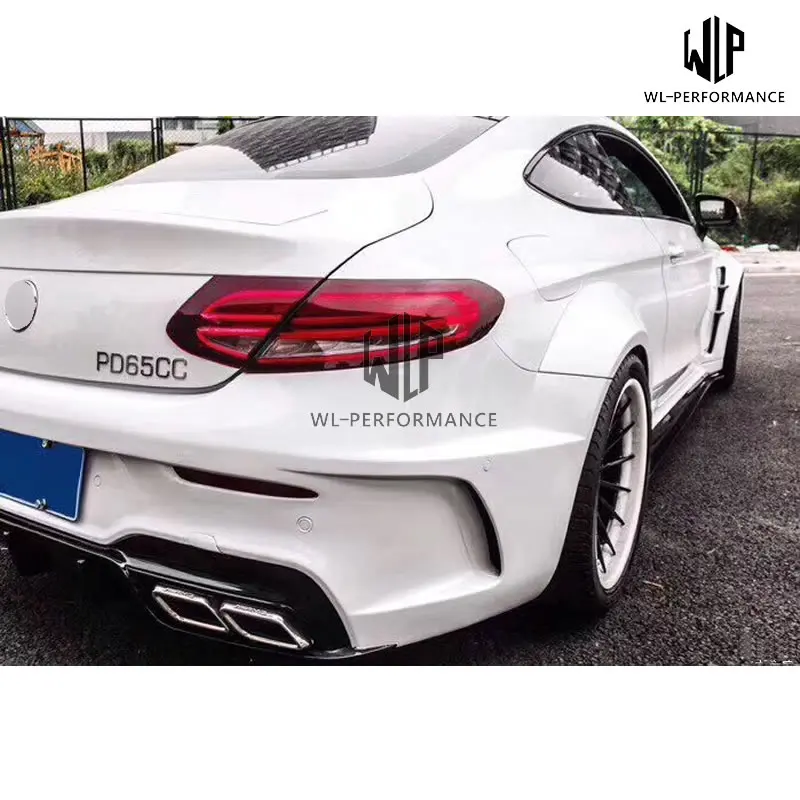 W205 C63 PD style High quality PU Unpainted Car body kits For Mercedes-Benz W05 C63 Coupe PD style Car Styling