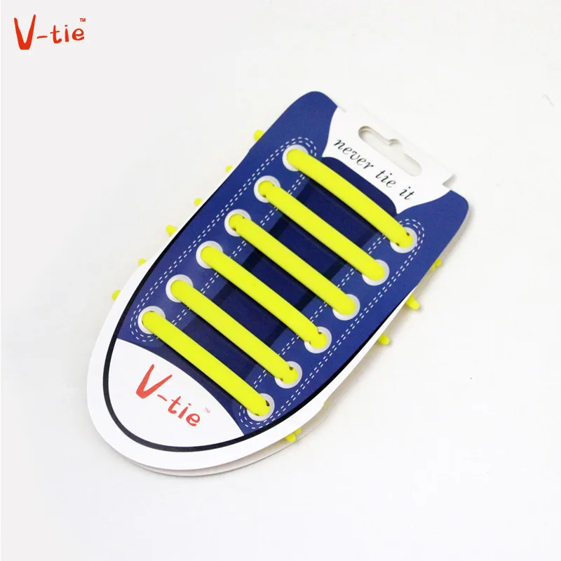 

Suit 1-50 Sets Solid Yellow Creative Flexible Luminous Creative Silicone No-Tie Shoelaces Elastic Trainers Unisex Lazy Shoe Lace