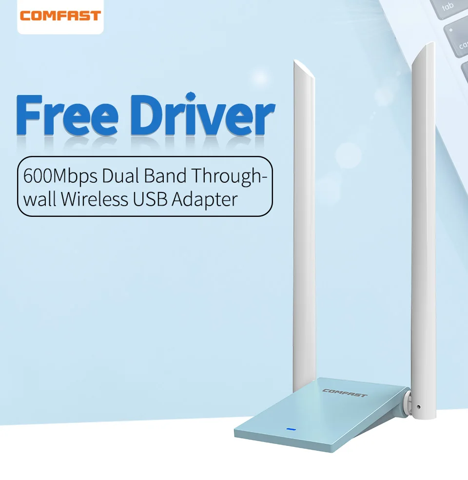 COMFAST USB wifi адаптер 600 Мбит/с двухдиапазонный 5 г/2,4 г USB беспроводной адаптер Ethernet Сетевая карта wifi приемник для окна CF-WU781A