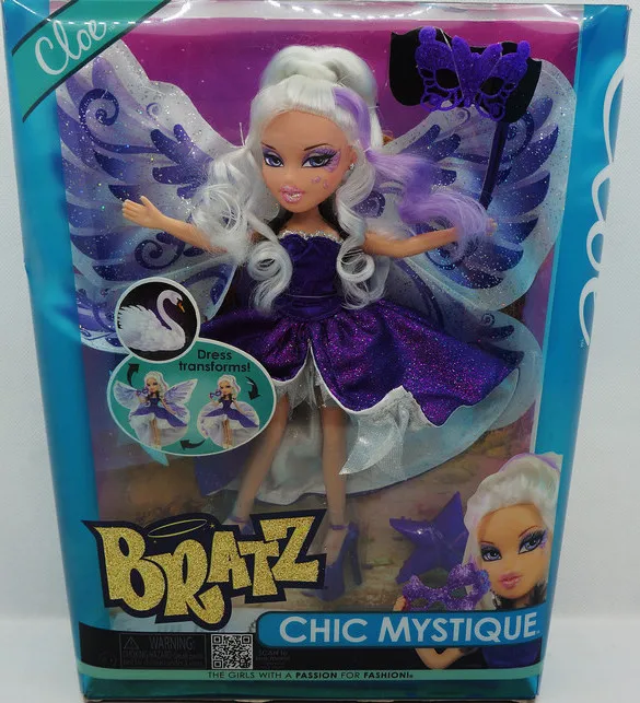 Hsbtoys Bratz 26cm Doll MGA BRATZ CHIC MYSTIQUE Cloe Dress transforms