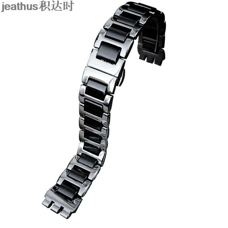 Jeathus ремешок для часов swatch Белоснежка YLS430 141 YGS YAS 17 мм керамический ремешок ирония стальной браслет часы ремешок для мужчин и женщин цепочка