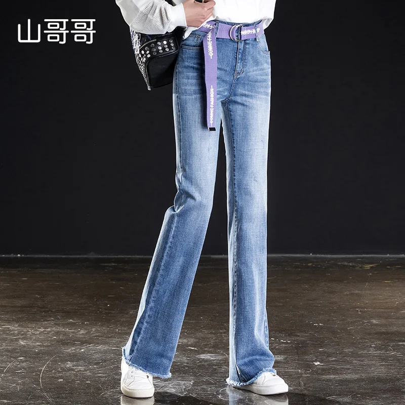 Women Vintage High Waist Stretchy Multi Button Fit Flare Jeans Ladies Casual Washed Denim Bell ButtonTrousers Spring Summer Women Vintage High Waist Stretchy Multi Button Fit Flare Jeans Ladies Casual Washed Denim Bell ButtonTrousers Spring Summer