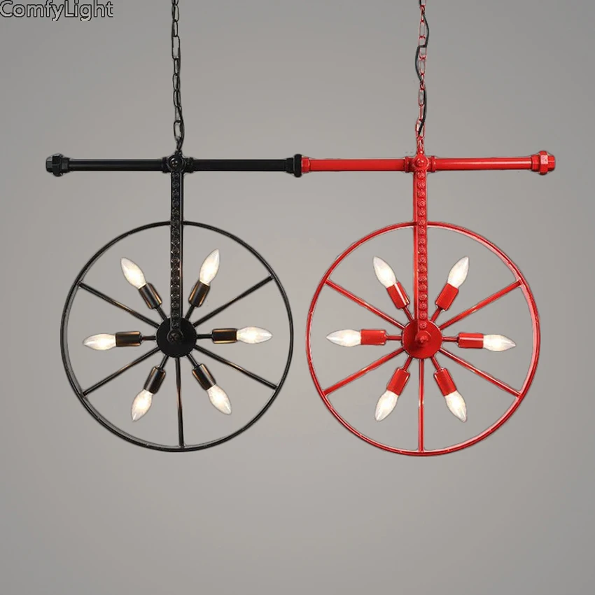 

Modern 6 LED iron red/blue/green color Chandelier Lights Lamp Living Room Chandeliers Lighting Pendant Hanging Ceiling Fixtures