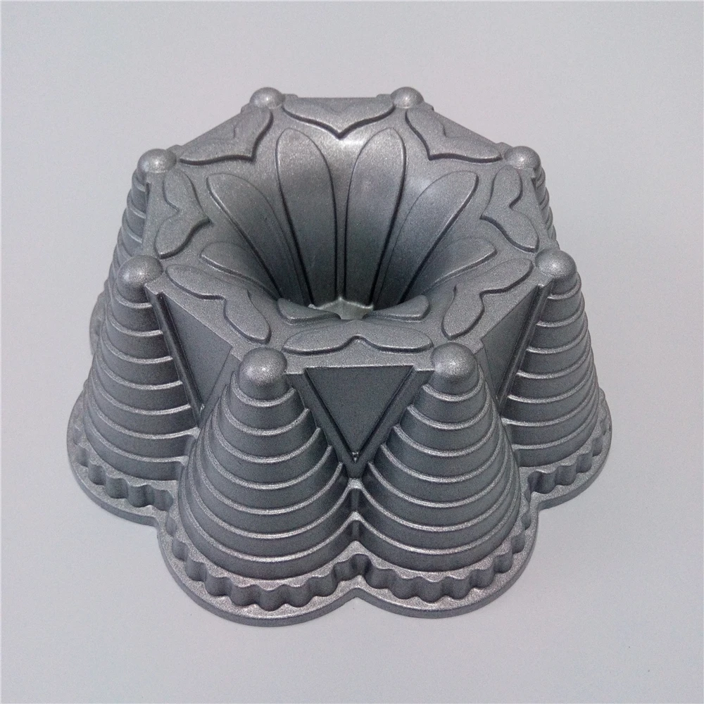 Формы для кексов металлические. Литые изделия из алюминия. Формы литые. 3-секционная. Форма для выпечки кекса с дыркой.