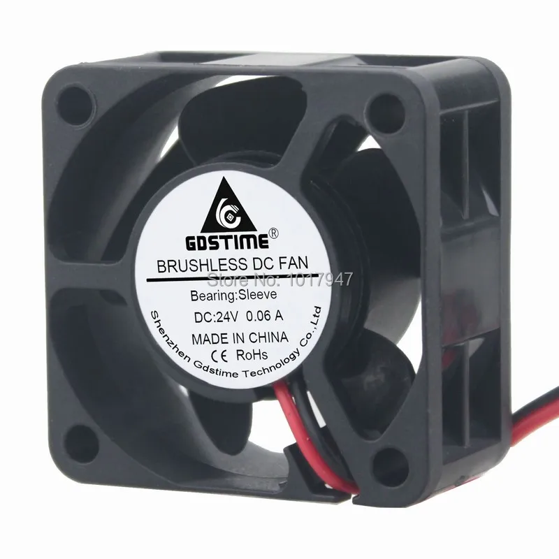 

5PCS/LOT GDT DC 24V 2P brushless cooling fan 4CM 40mmx40mmx20mm 4020S Mini 24v cooling fan