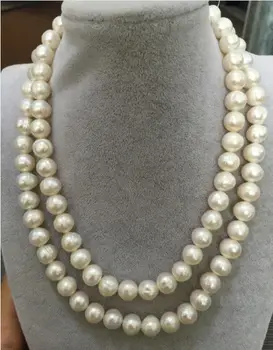 

CLASSIC 925silver 12-13MM SOUTH SEA BAROQUE WHITE PEARL NECKLACE